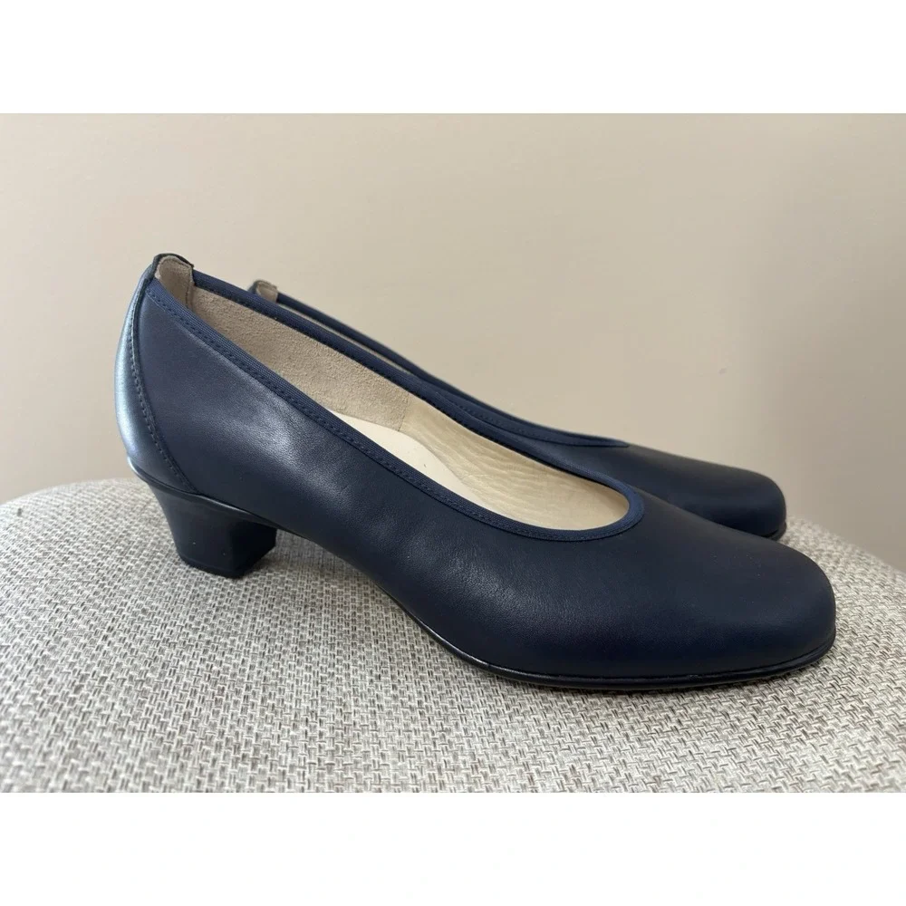 SAS‎ Milano Navy Leather Pump Shoes 